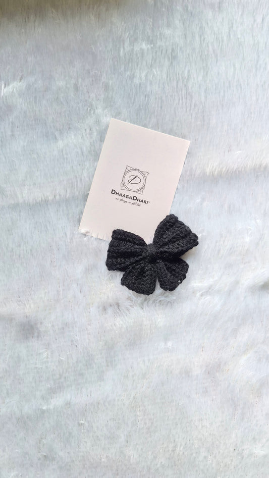 Crochet Bow Clip