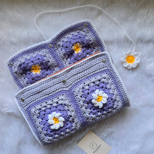 Daisy Crochet Book Sleeve