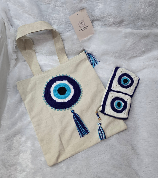 Evil Eye Tote Bag Combo