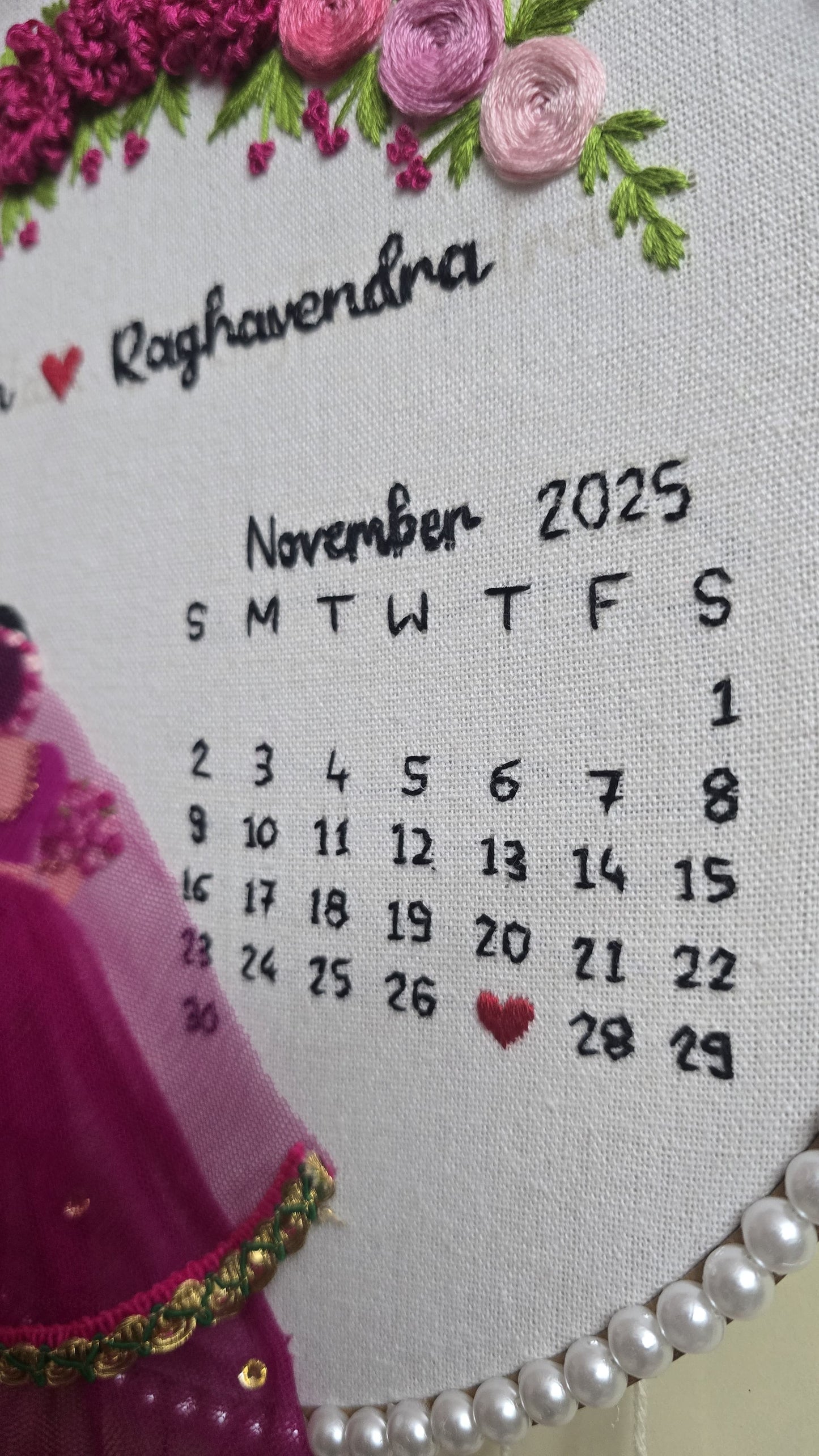 Embroidery Wedding Hoop