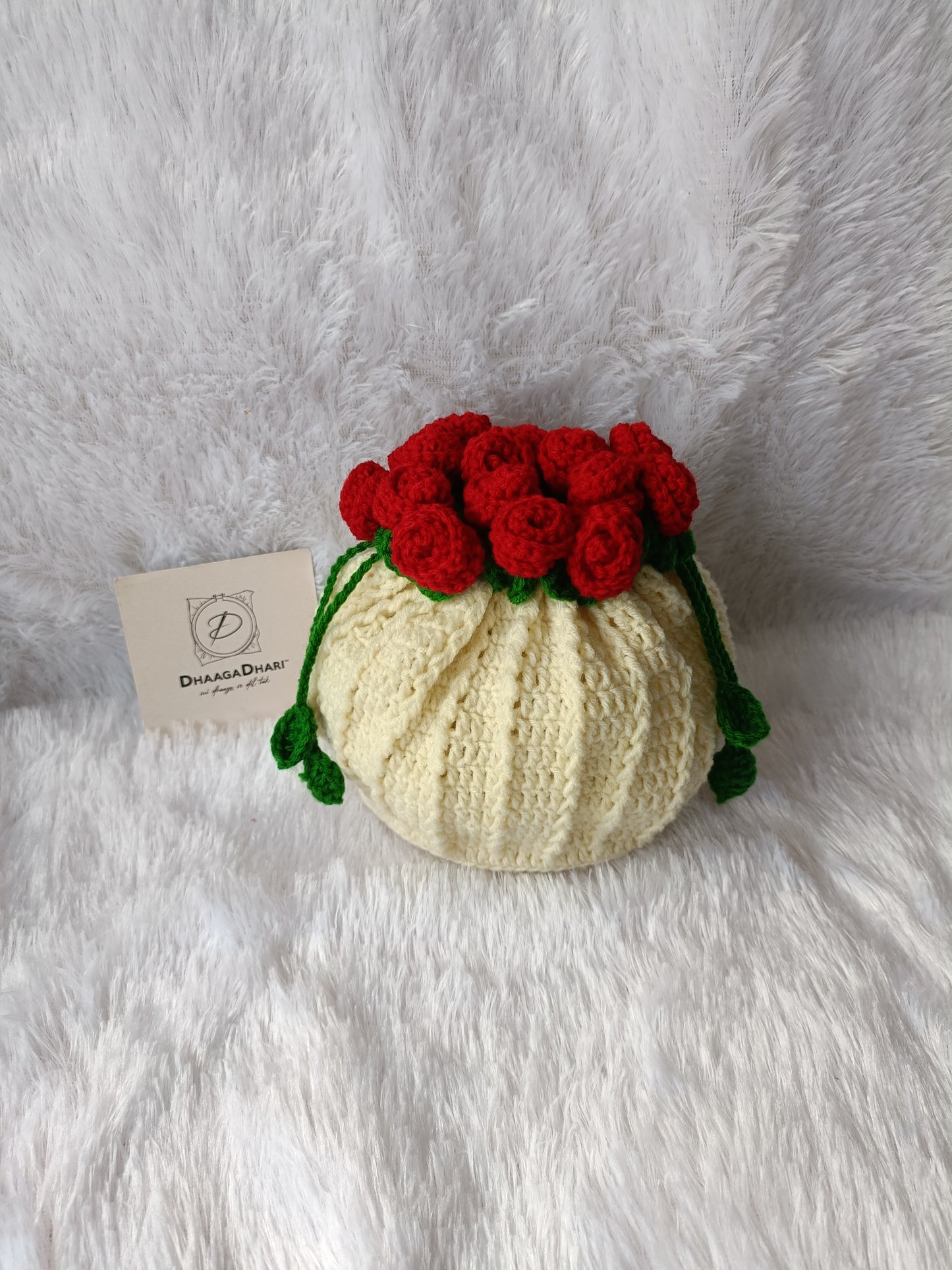 The 'Rose Garden' Crochet Potli