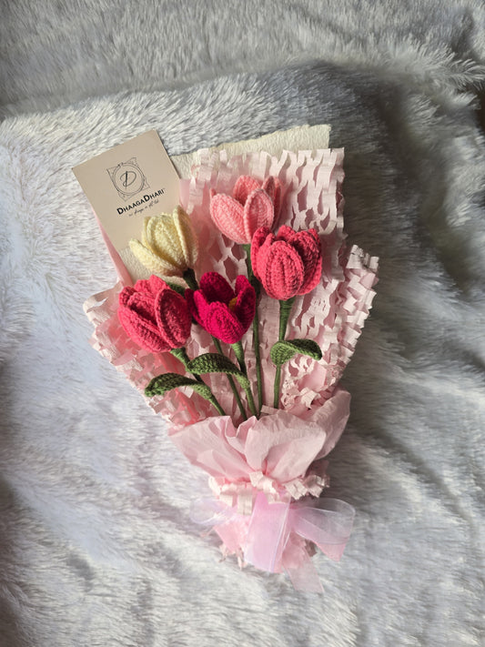 Crochet Tulip Bouquet