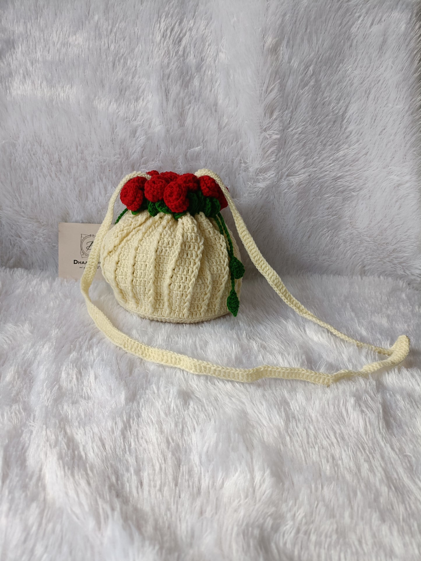 The 'Rose Garden' Crochet Potli