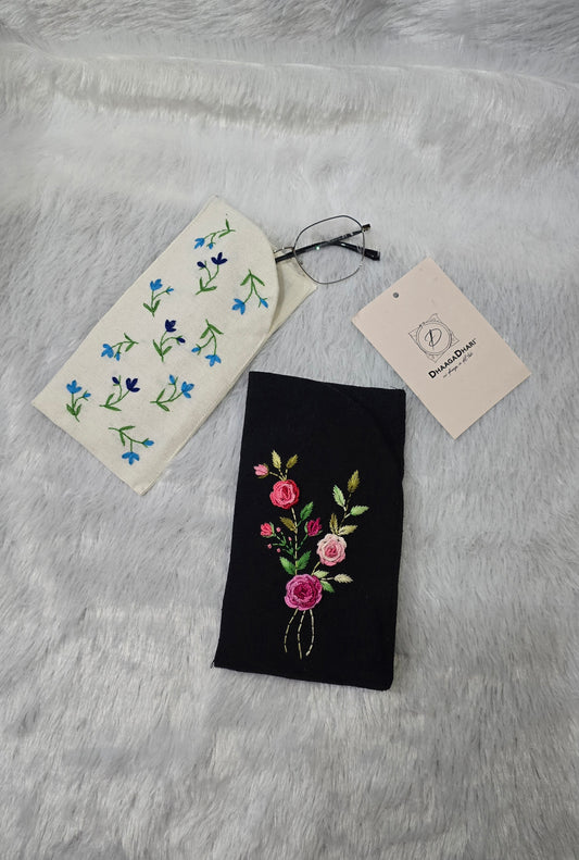 Personalized Embroidered Eyeglass Covers