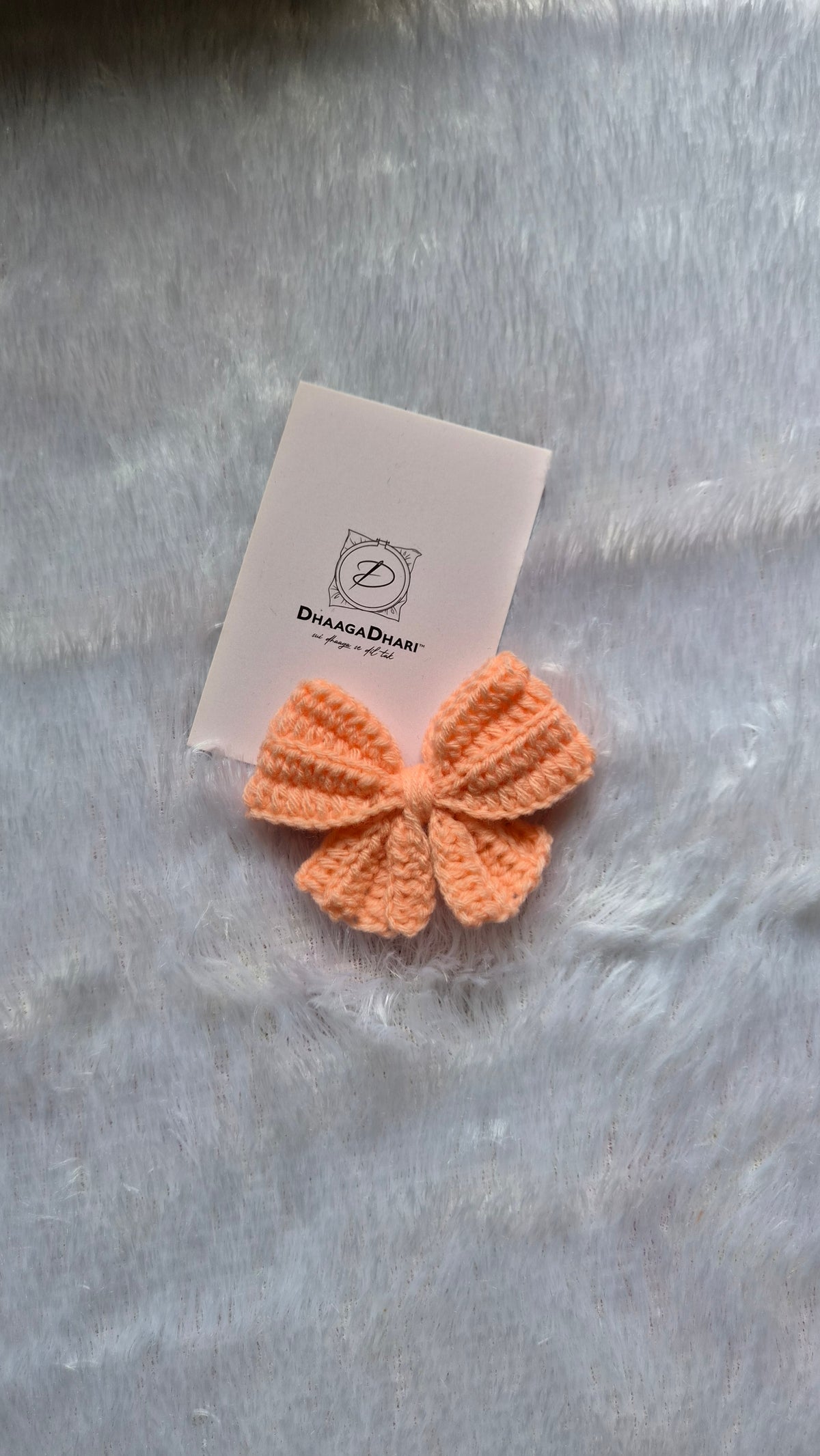 Crochet Bow Clip
