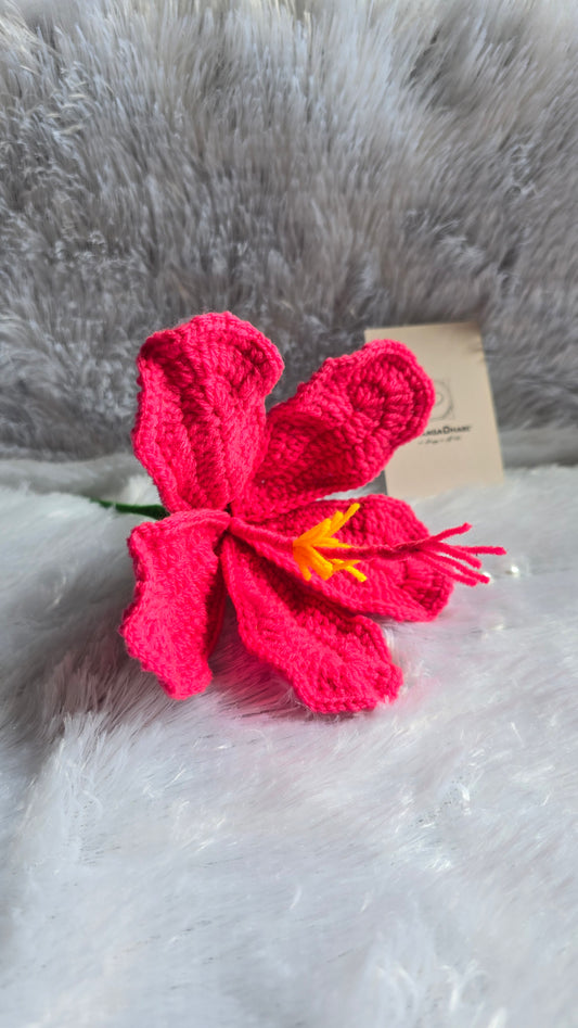 Hibiscus Crochet Flower