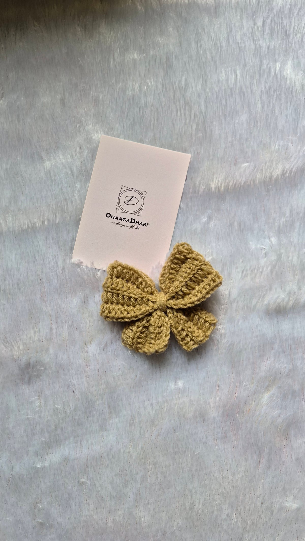 Crochet Bow Clip