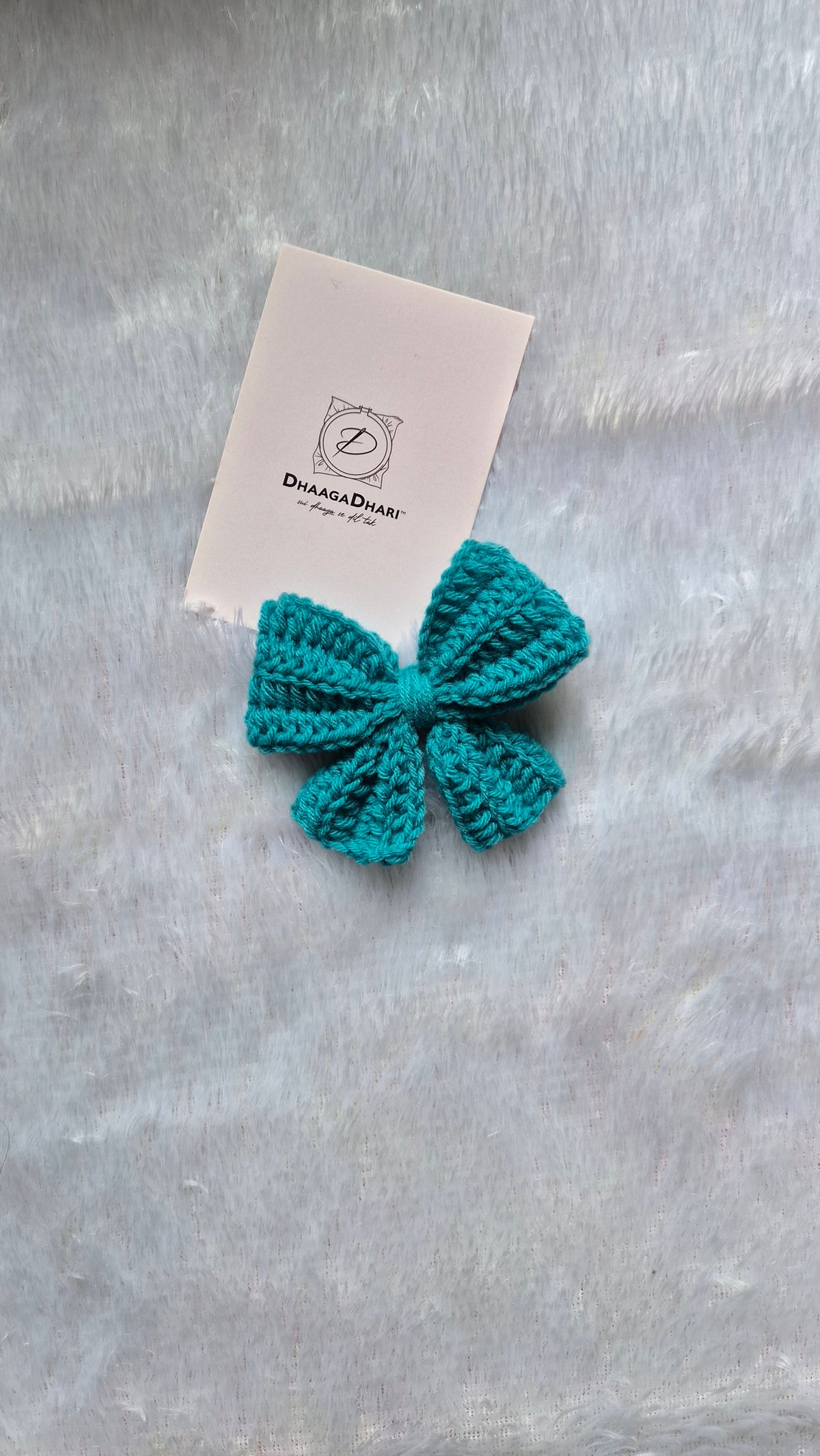 Crochet Bow Clip