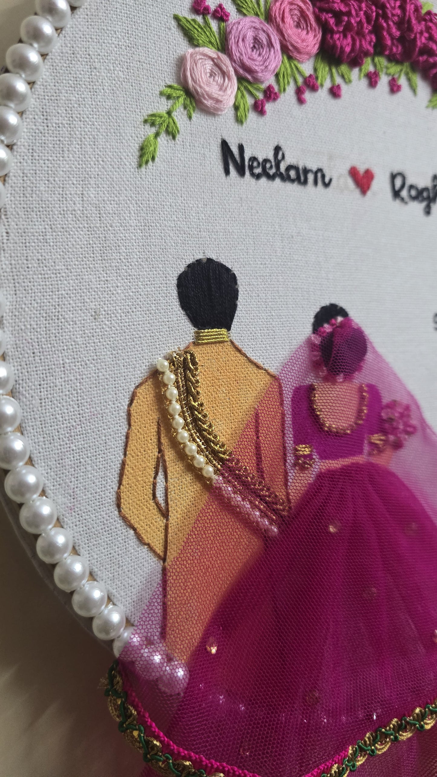 Embroidery Wedding Hoop