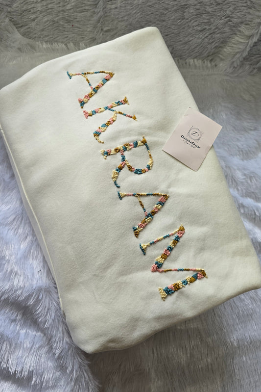 Embroidered Hoodie with Customized Name