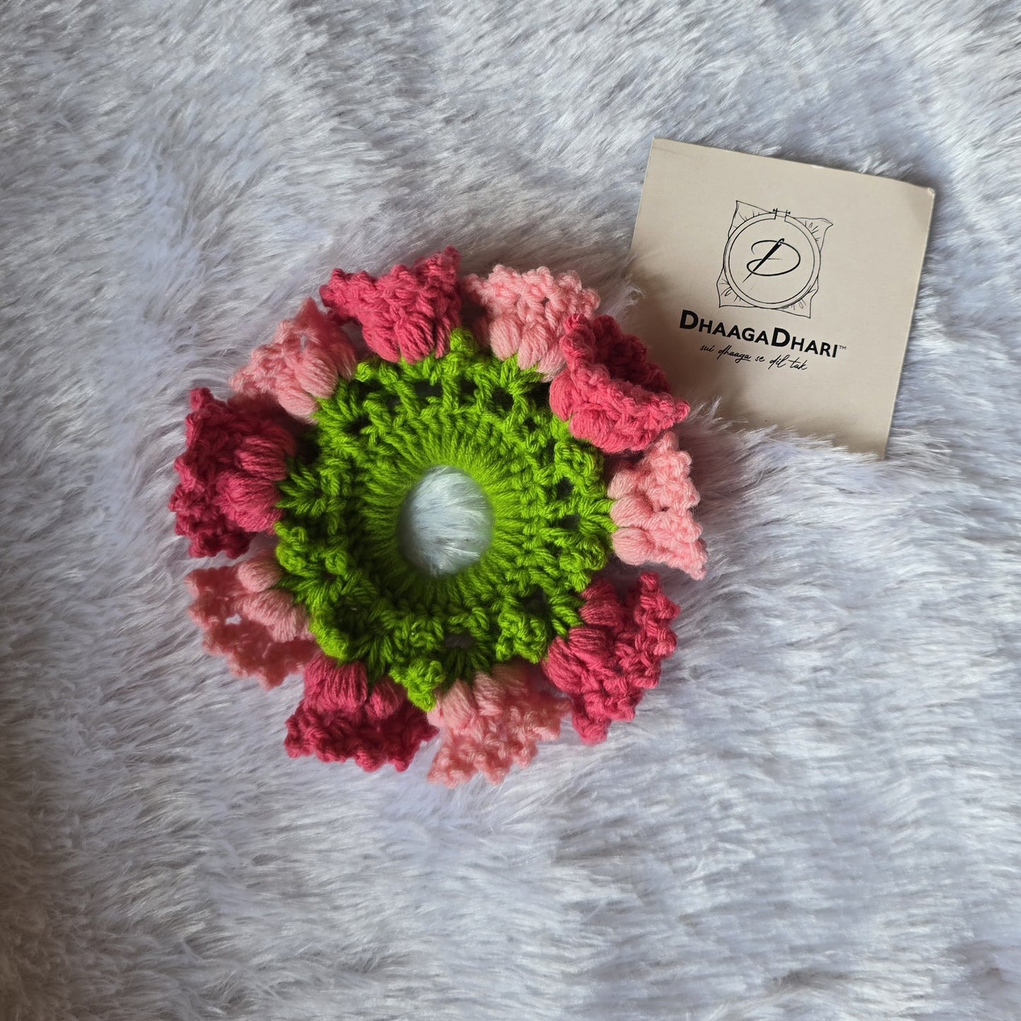 The Pink Lily Valley Scrunchie