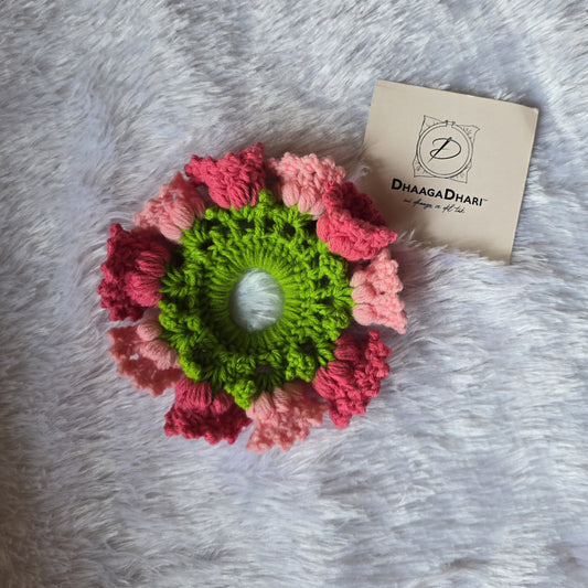 The Pink Lily Valley Scrunchie