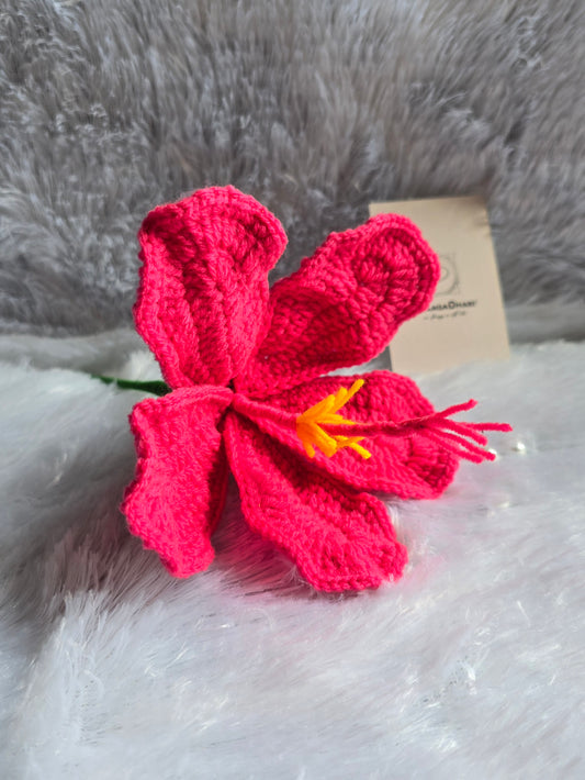 Hibiscus Crochet Flower