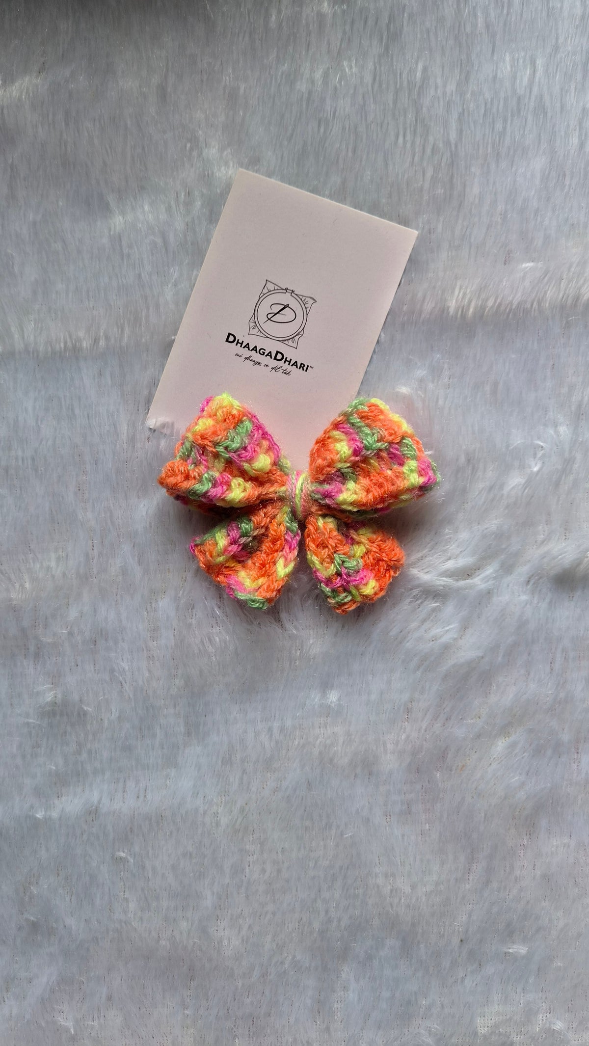 Crochet Bow Clip