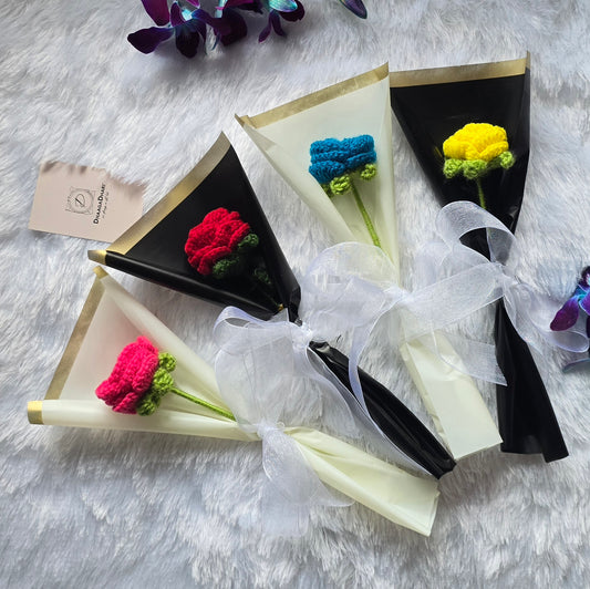 Handmade Single Flower Bouquet – Teachers’ Day Special