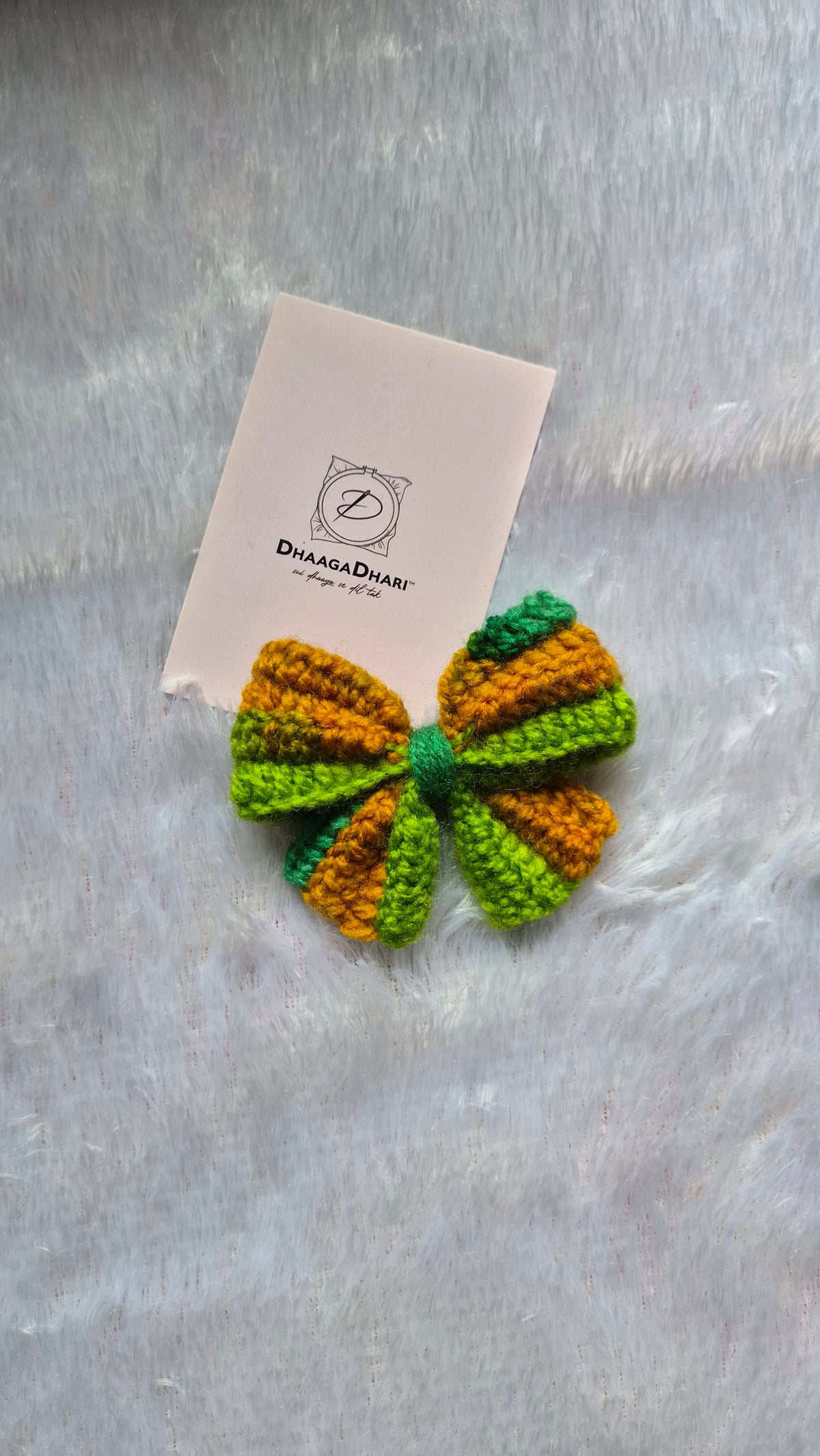 Crochet Bow Clip
