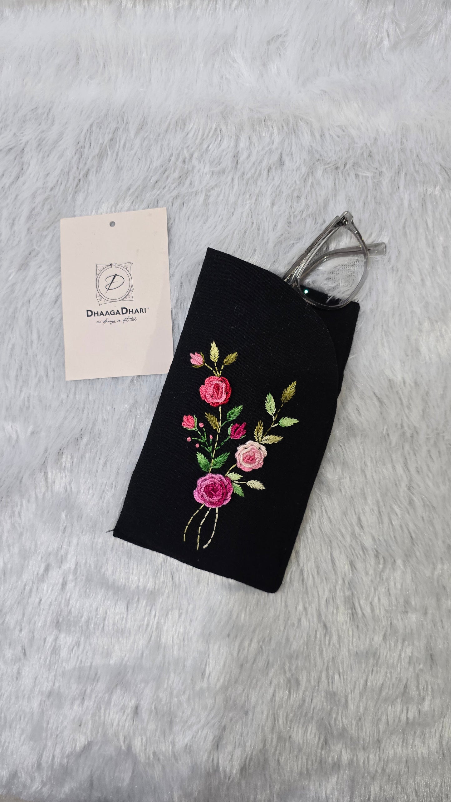 Personalized Embroidered Eyeglass Covers