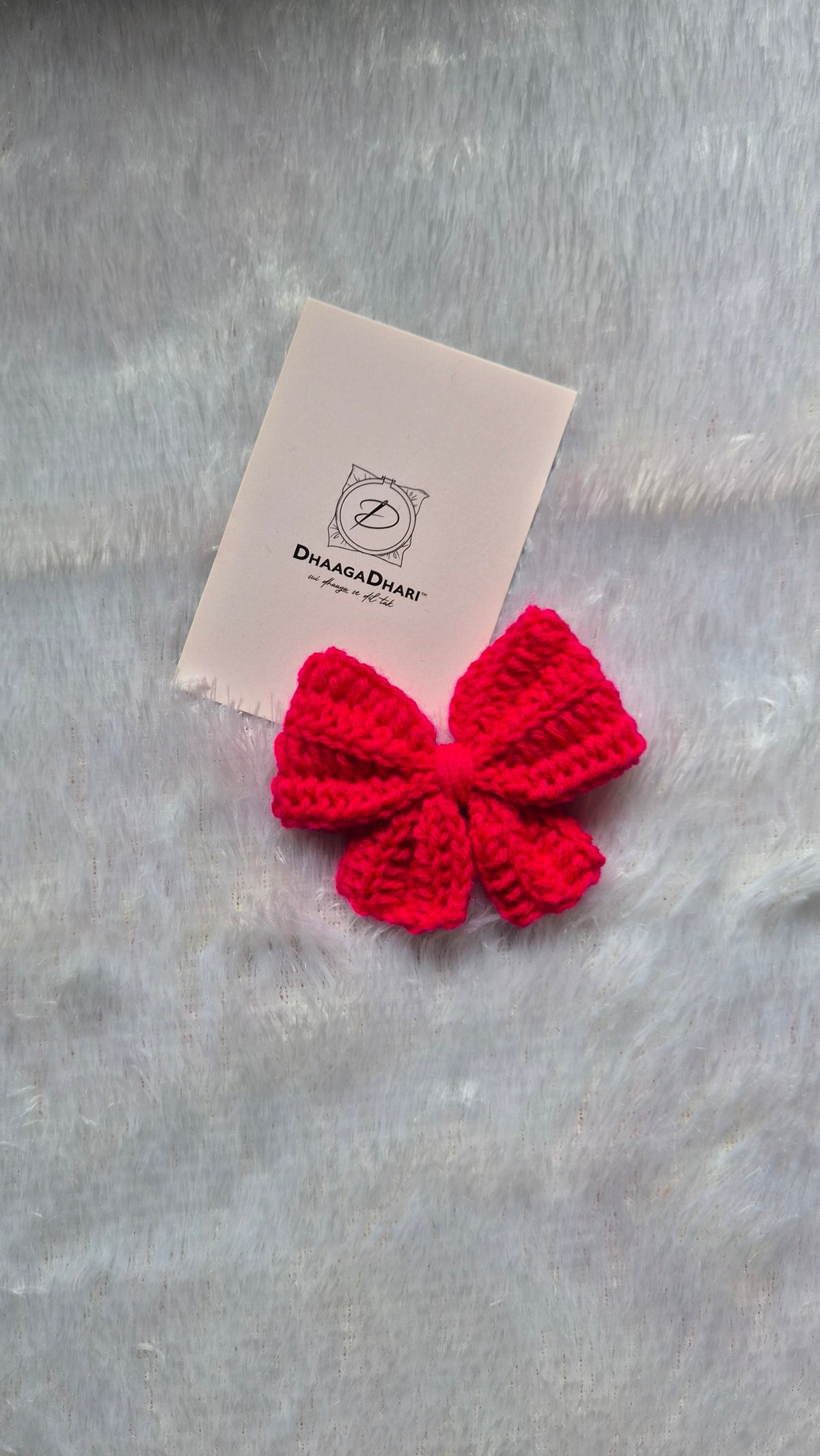 Crochet Bow Clip