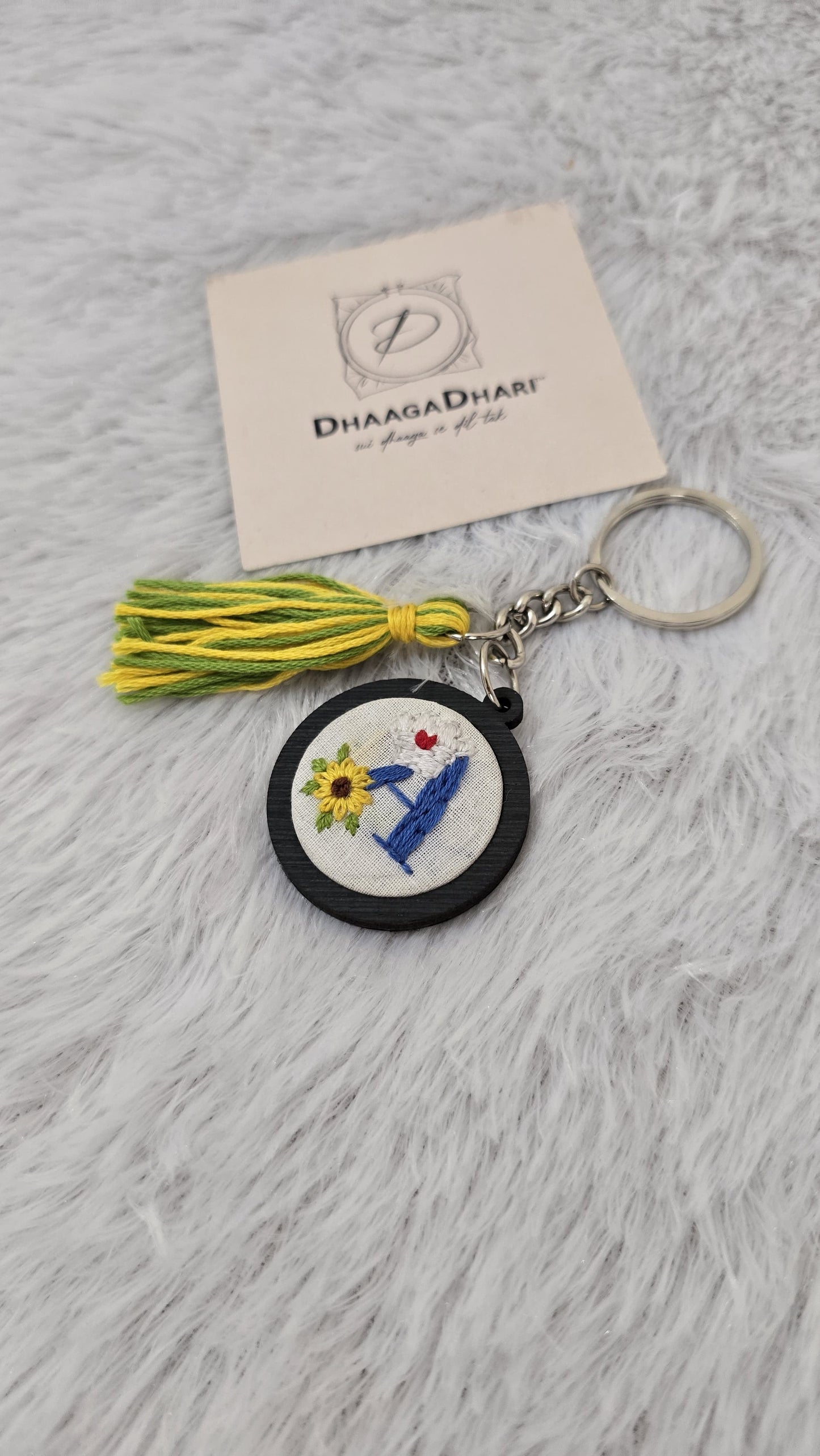 Personalized Mini Embroidery Hoop Keychains | The Perfect Handmade Gift