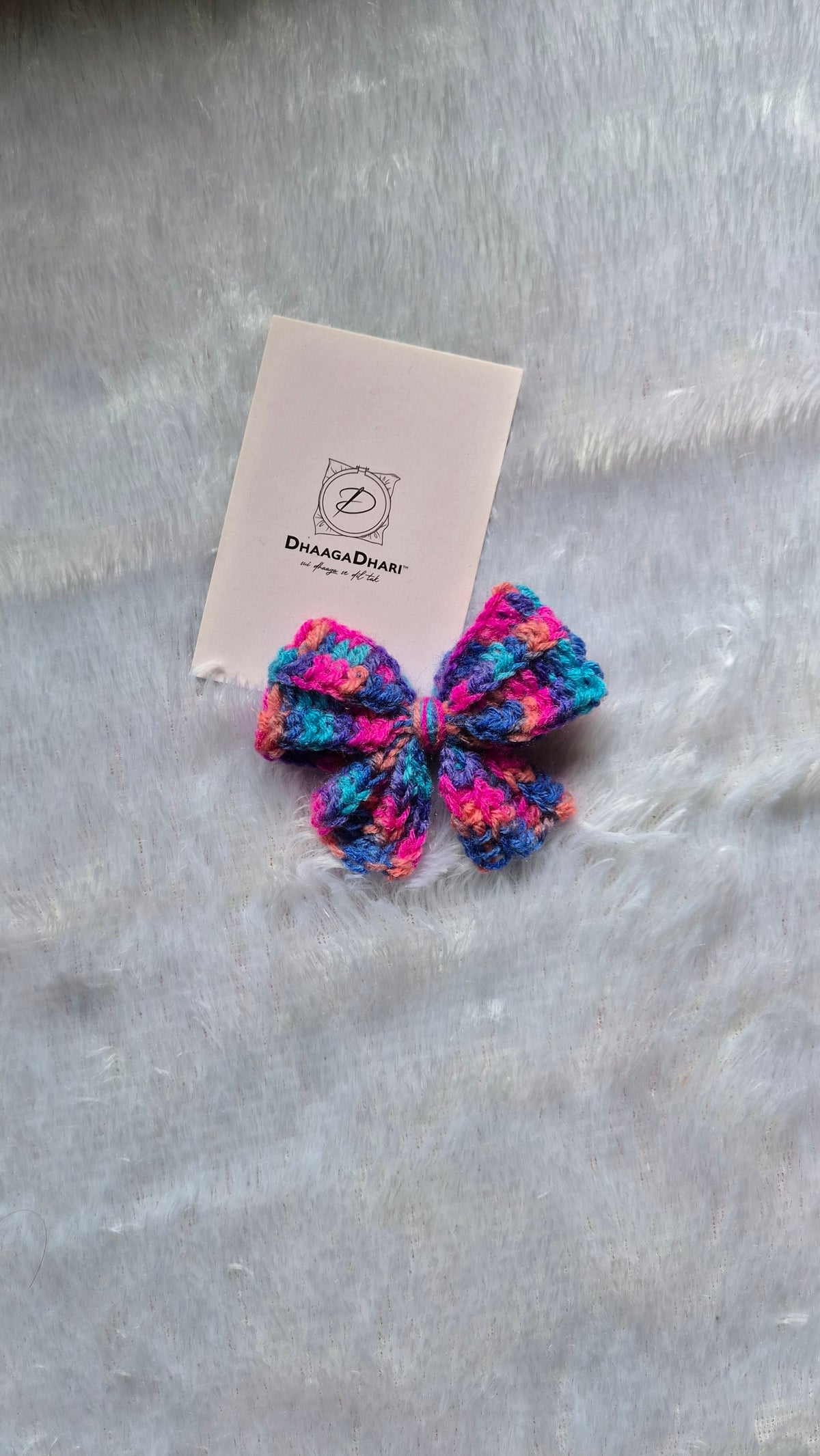 Crochet Bow Clip