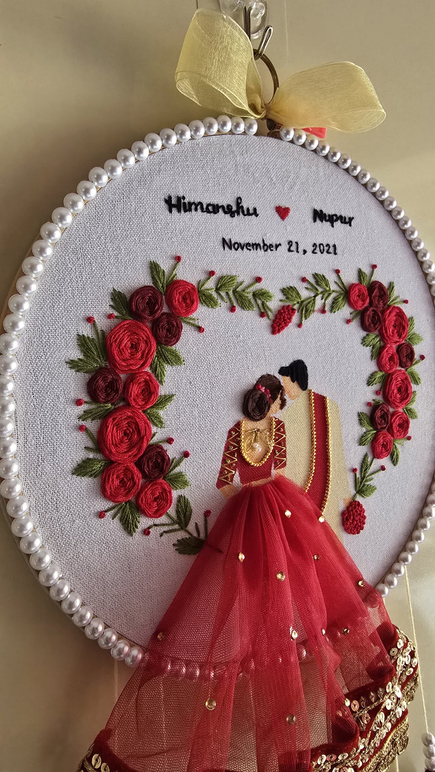 Embroidery Wedding Hoop