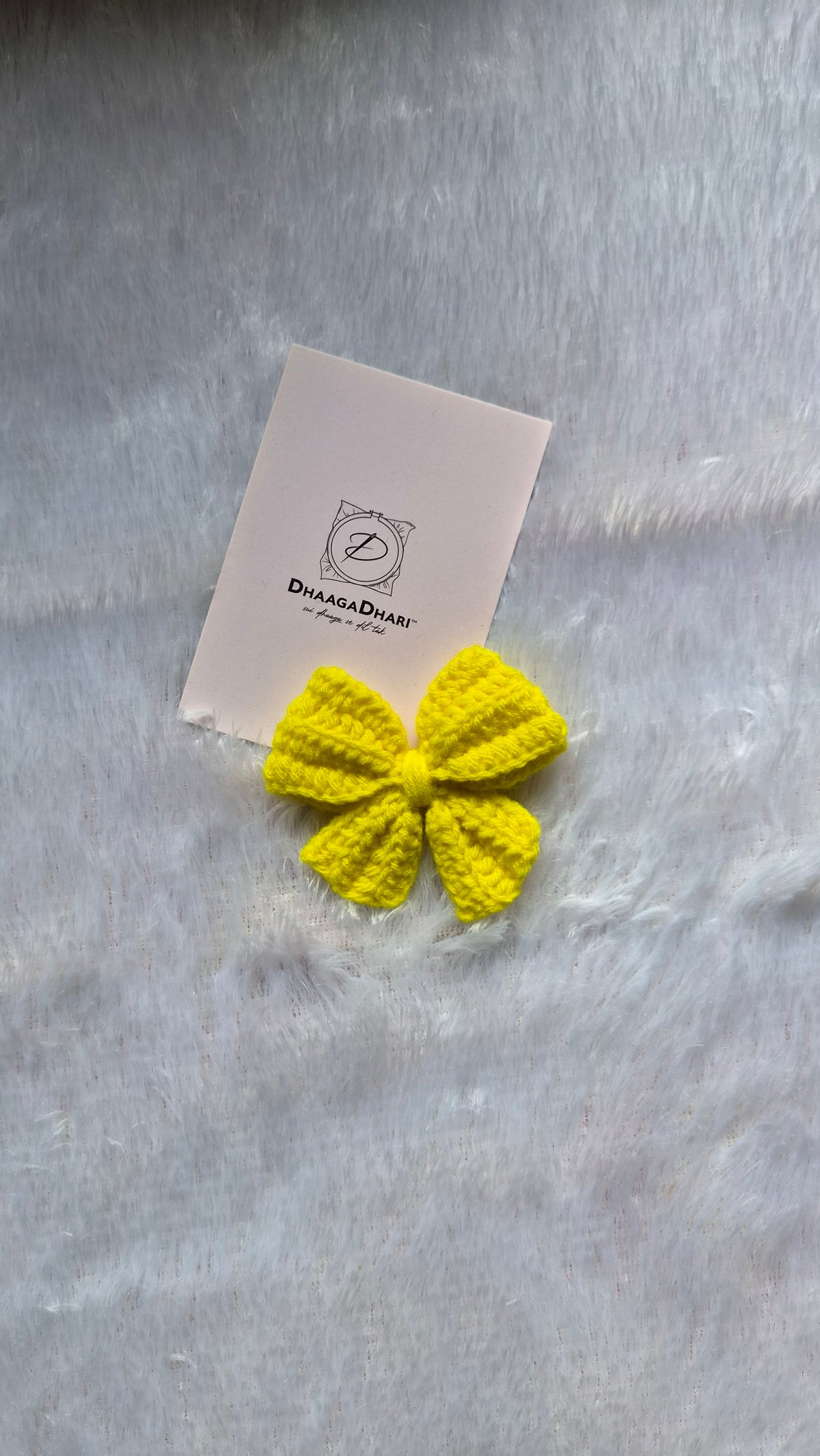 Crochet Bow Clip