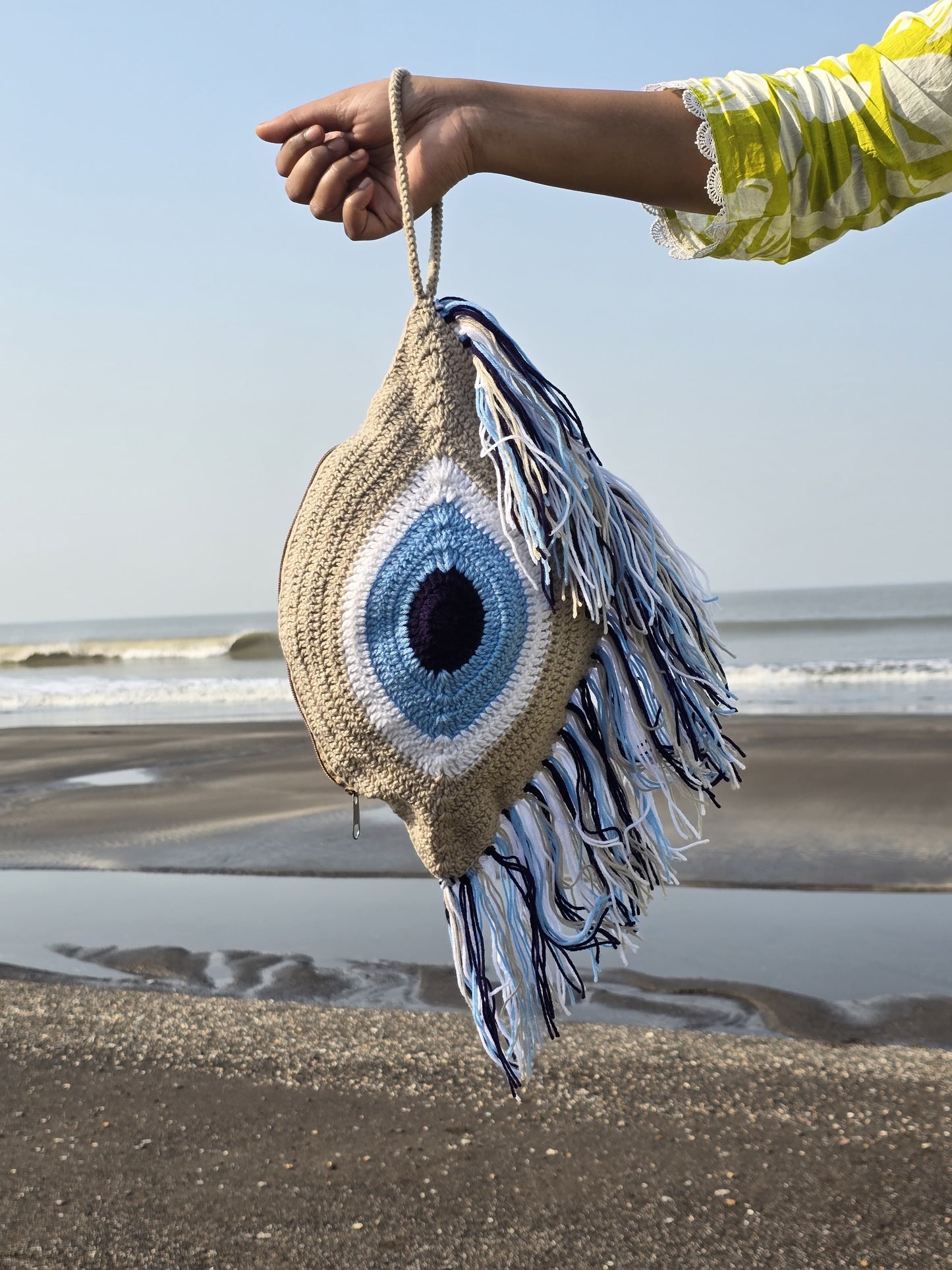 Boho Evil Eye Tassel Bag 🧿
