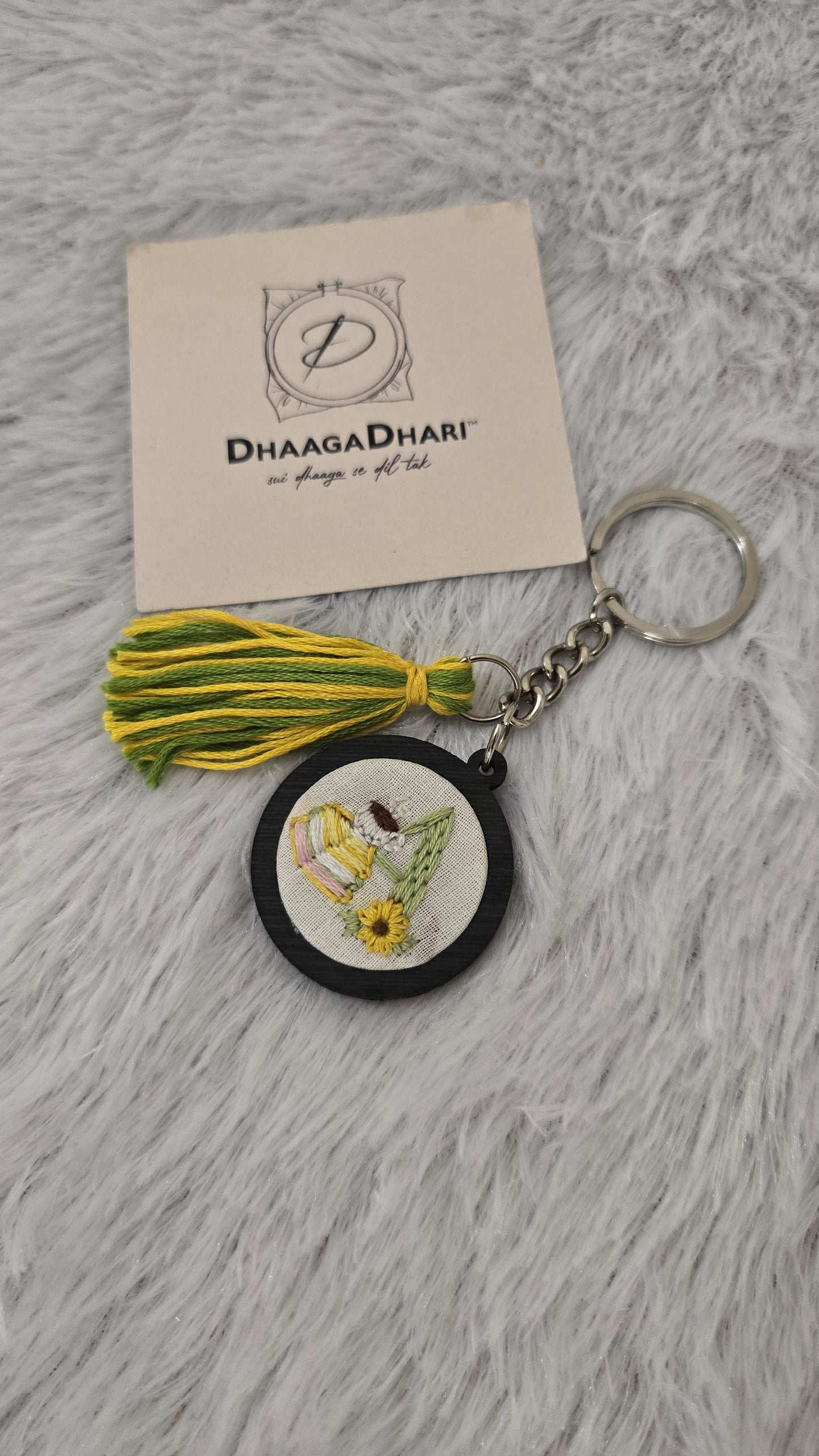 Personalized Mini Embroidery Hoop Keychains | The Perfect Handmade Gift