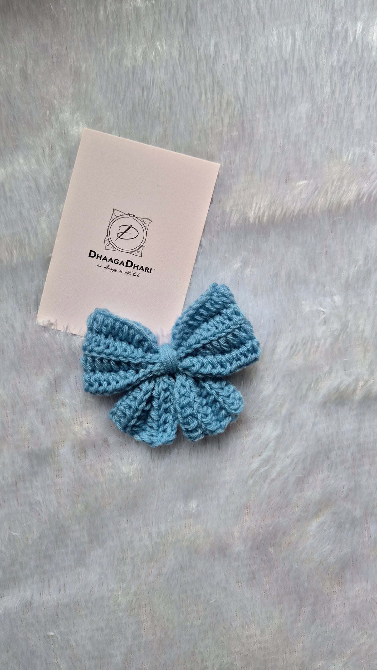 Crochet Bow Clip