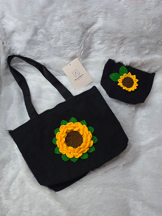 Sunflower Tote Bag Combo
