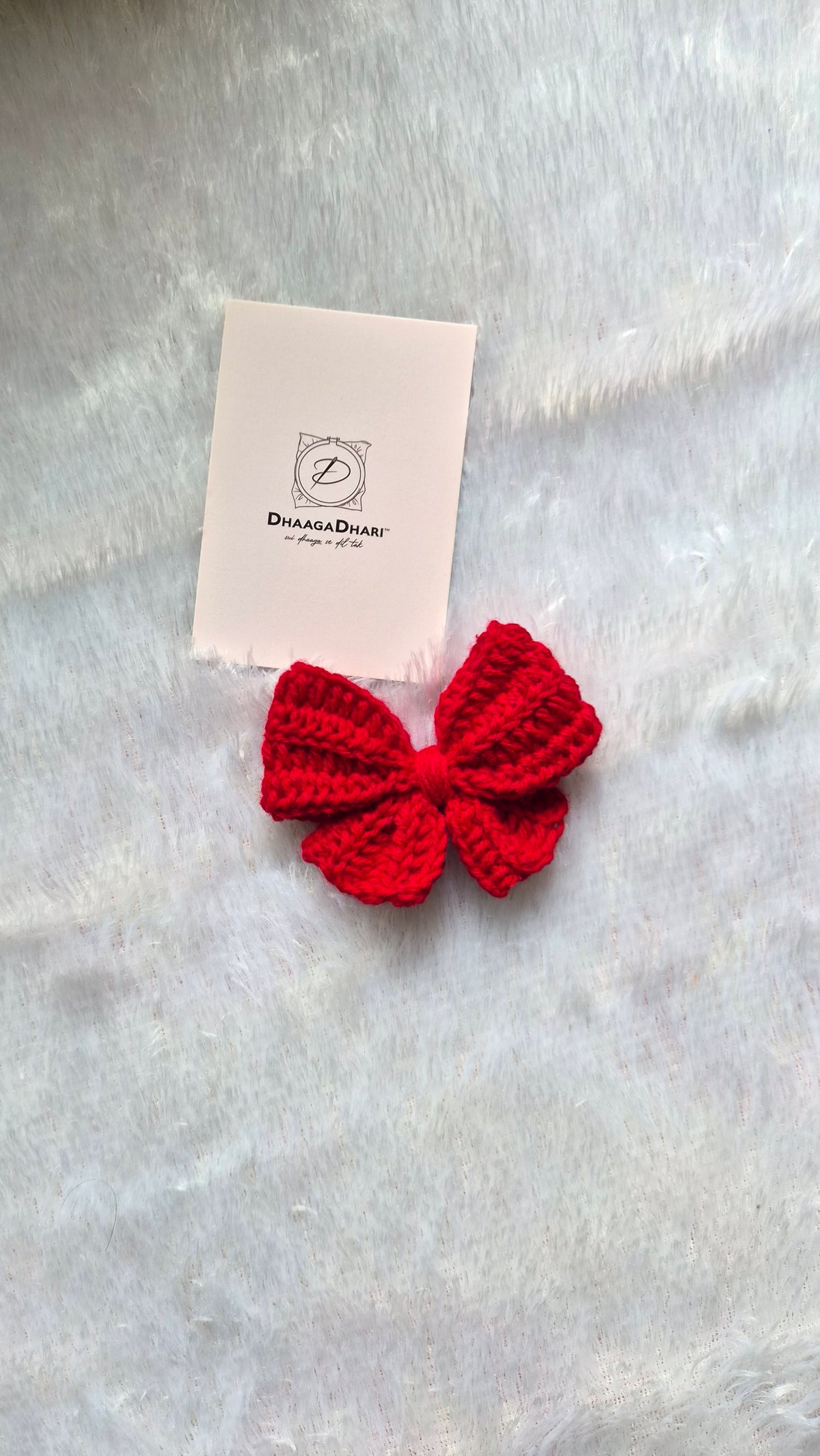 Crochet Bow Clip