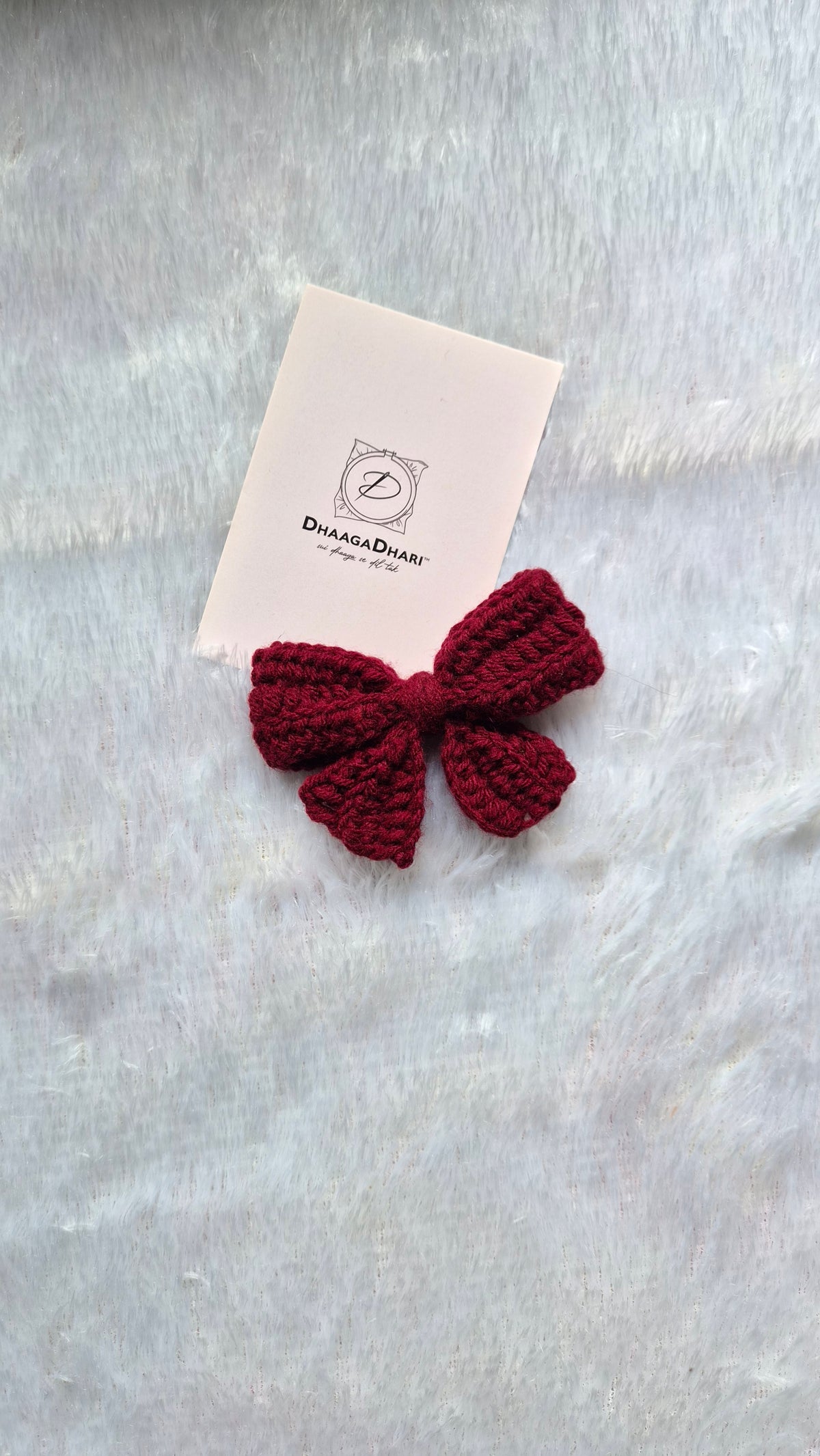 Crochet Bow Clip