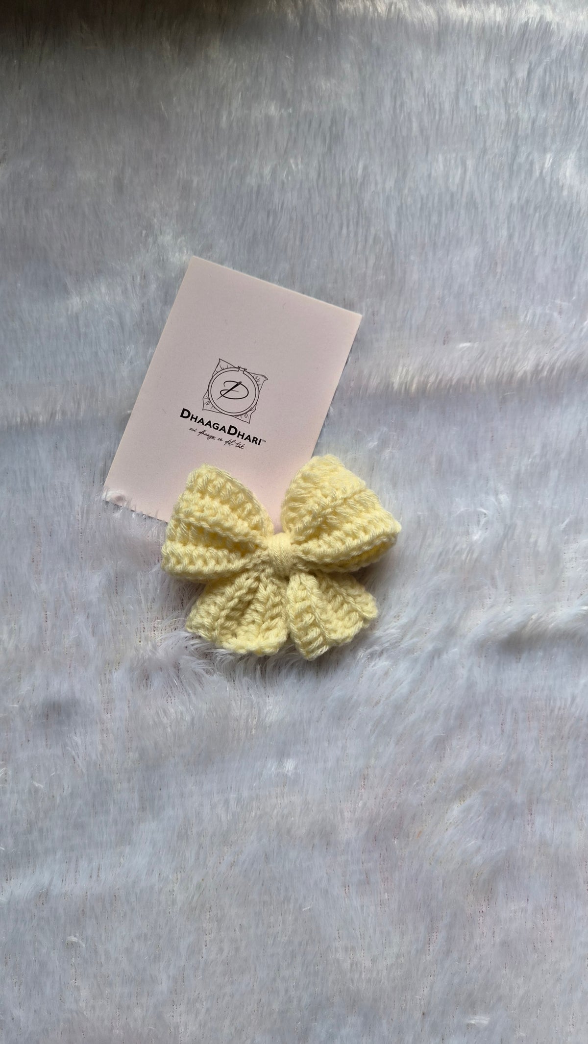 Crochet Bow Clip