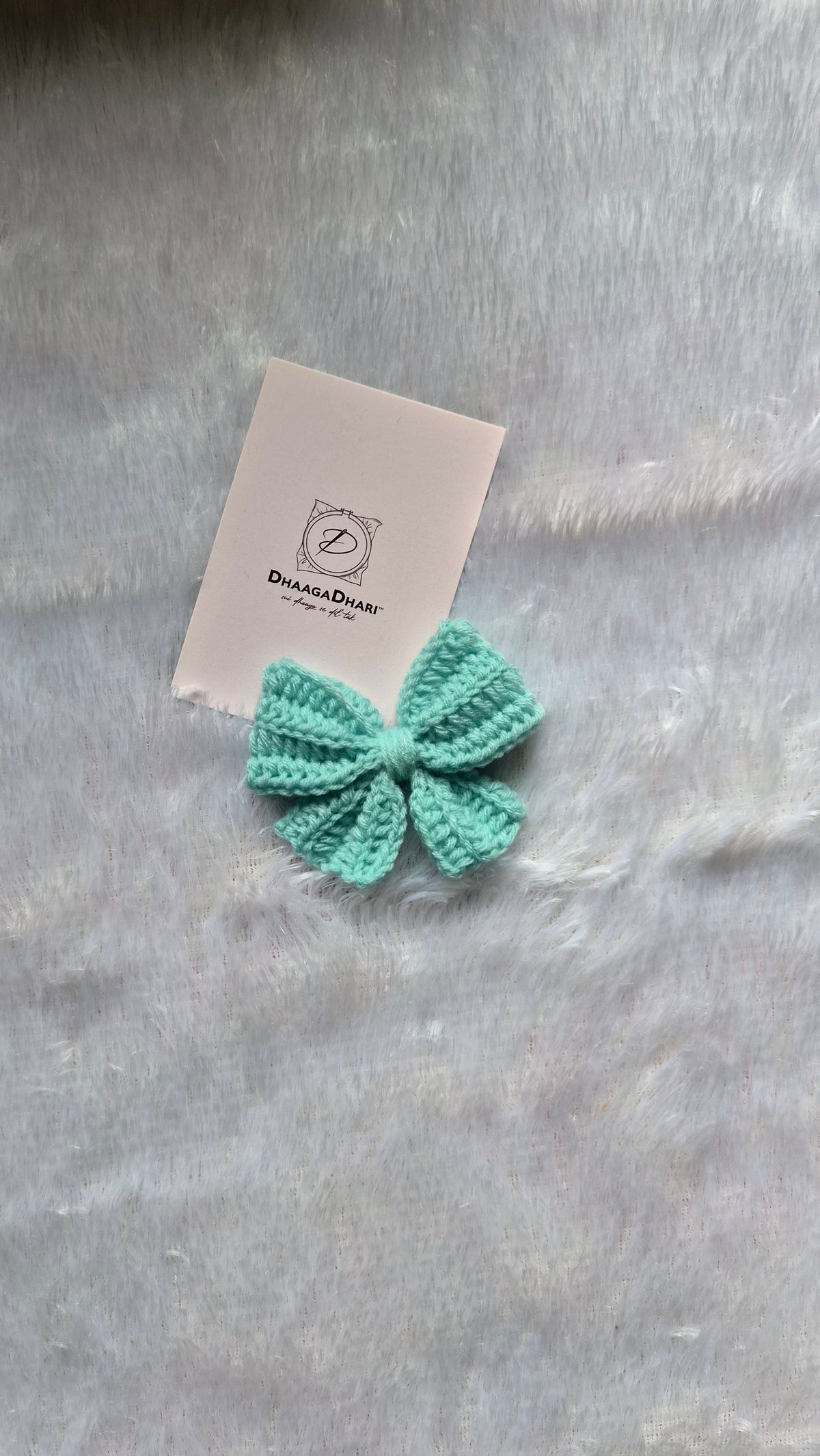 Crochet Bow Clip
