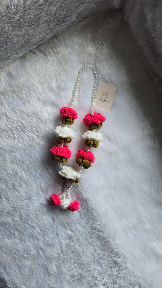 Floral Crochet Garland With Pearl