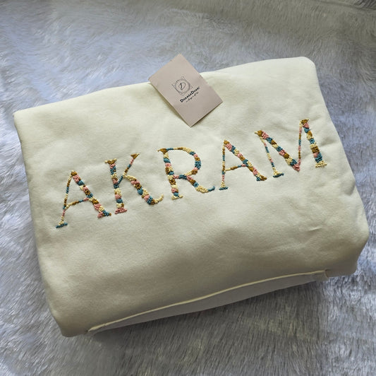 Embroidered Hoodie with Customized Name