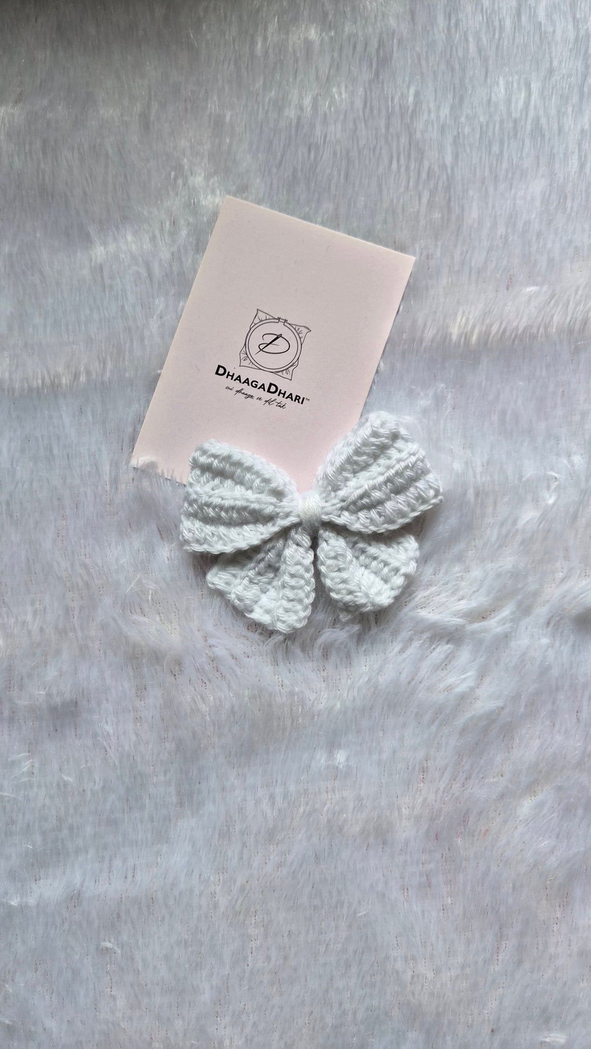 Crochet Bow Clip